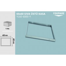 LED PANEL KASASI 60X60 SIVA ÜSTÜ KASA (YEKPARE)